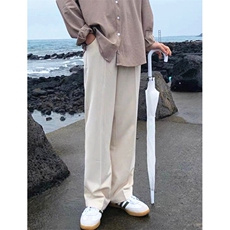 秋冬半松紧大板型垂坠感大码西裤男加绒加厚西裤直筒休闲长裤K04，男装西裤，星座1116A（原606A-3）