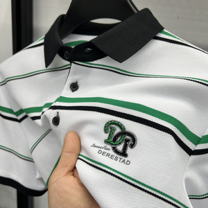 夏季新款男士短袖POLO杉高档轻商务翻领百搭中年爸爸装图片