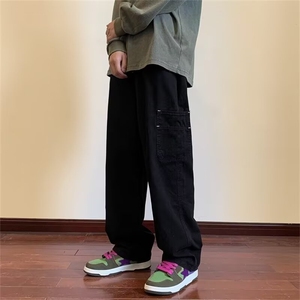 美式vibe伐木裤男女高级感裤子直筒宽松休闲工装裤MM780 P40图片