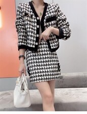 秋装套装小香，女装职业装，贻思茗