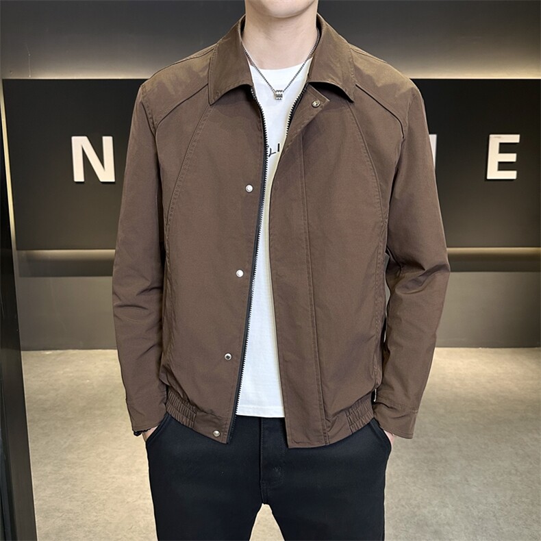 春秋潮牌男装翻领夹克JK9212P95控138图片