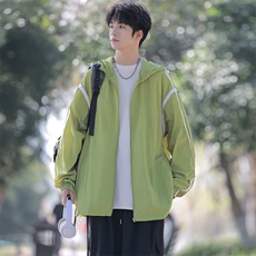 防晒服运动防紫外线短袖短裤情侣皮肤衣外套FR635，男装牛仔裤，星座1116A-1（原606A）