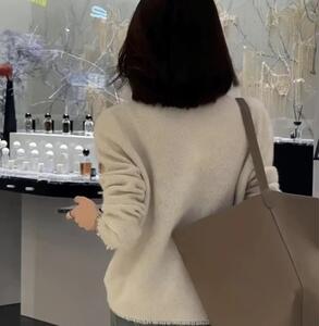 秋季新款纯色针织单排扣开衫时尚百搭图片