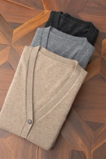 2025秋冬新款女羊绒衫100纯羊绒外套加厚针织开衫拉绒纯羊绒开衫，男装羊绒开衫，欧力羊绒