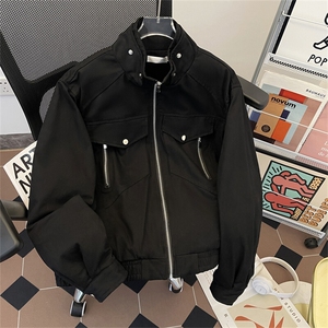 蛇年复古工装座山蛇皮蟒纹外套冬季加绒加厚飞行夹克棉服男女棉衣图片