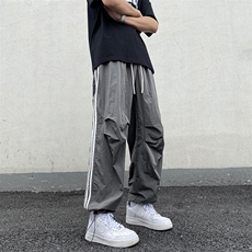 美式4条纹金属质感运动裤秋季薄款坠感裤运动裤K211-1-K2345-P50，女装休闲裤，星座211-1