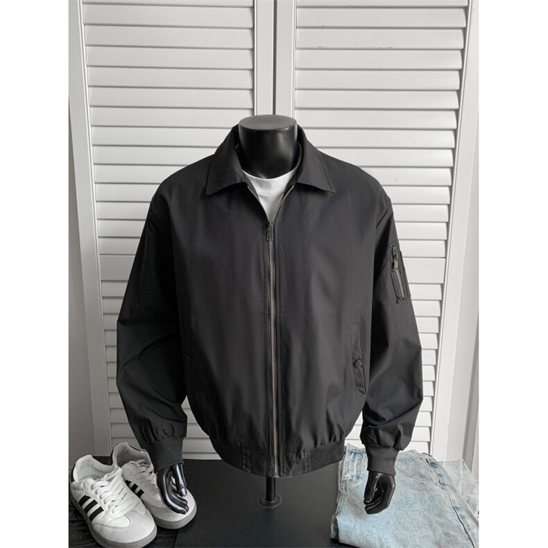 JK711-尺码M-3XL-P45-美式飞行员夹克工装外套高短款棒球服,男装夹克,星座1811B