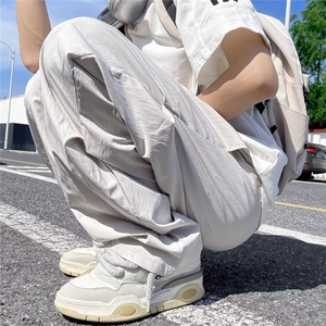 速干冰丝裤子夏季男女ins美式机能休闲裤宽松薄款工装裤28344-P35