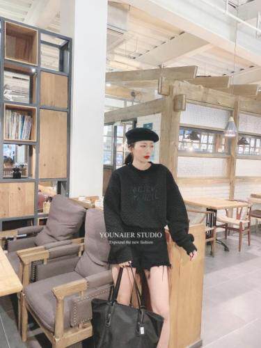 春款刺绣卫衣，女装卫衣/绒衫，悠奈尔