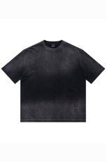 PL1260320克重磅渐变手工洗水T恤，男装T恤，电商基地S002