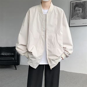 M-8XL春季棒球服外套男大码立领飞行员夹克潮牌休闲衣服JK001P65图片