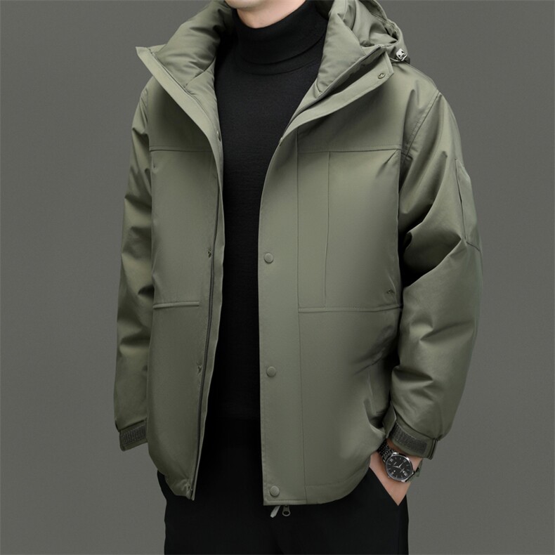 BN23815钱塘2020-2时尚百搭冬季厚款中年男士90鸭绒羽绒服P265图片