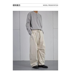 休闲长裤潮流简约时尚流行原宿无品牌慵懒日系文艺百搭新款气质，男装休闲裤，星座506A