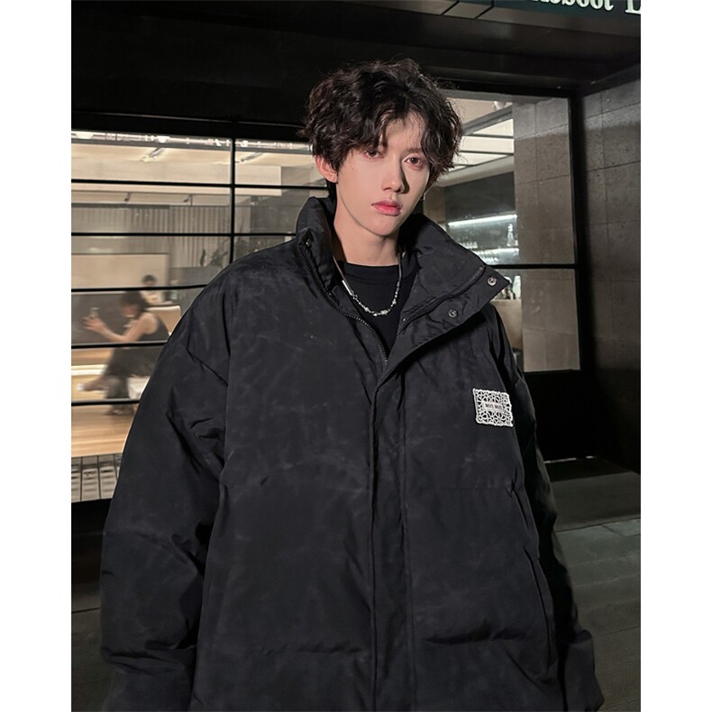 W8212P120控168冬季新款扎染花边刺绣休闲棉服羽绒棉上衣棉衣,男装棉衣,电商B205