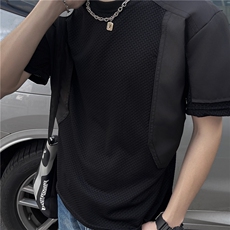 夏季新款男士薄款户外运动打底透气时尚镂空T恤QT003P38，男装T恤，星座1116-2