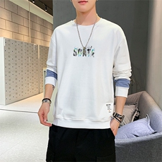 男士卫衣无帽衣服男潮流宽松百搭ins学生新款春季帅气印花P25，男装卫衣，星座217-4