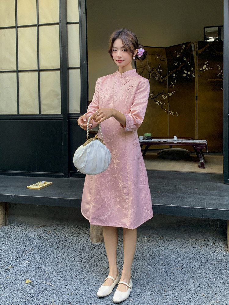 2026年春季女装女士精品唐装民族服装舞台服装唐装,女装连衣裙,凡歌灵