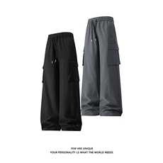 现货秋季新款美式机能工装裤子男宽松直筒冲锋裤子-A2214TP35控68，男装休闲裤，电商B241