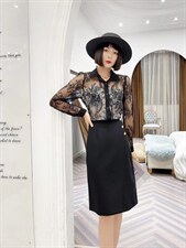 【现货】【】时尚气质显瘦百搭打底蕾丝衫，女装蕾丝衫/雪纺衫，名门秀