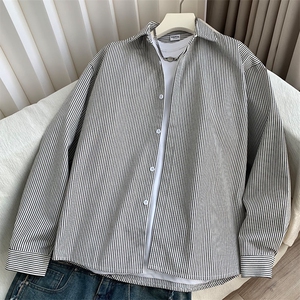 条纹长袖衬衫男 xh102-特p：40图片