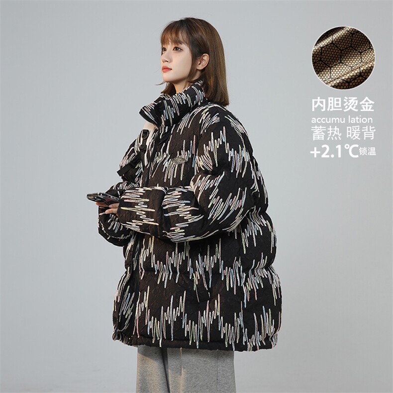 2025重磅美式男潮牌潮流ins港风中性羽绒棉服A170-M868-TP45图片