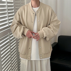 现货-2025春季新品百搭夹克男休闲纯色棒球服外套-AJ2414-P105，男装夹克，电商A351
