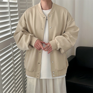 现货-2025春季新品百搭夹克男休闲纯色棒球服外套-AJ2414 -P105图片