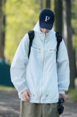 港风外景四角星金属点缀防晒衣男潮牌情侣防晒服男FS77003P65控88，男装夹克，星座226-1
