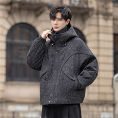 设计师款羽绒服冬季白鸭绒加厚保暖连帽外套男士Y25036-P395控678，男装羽绒服，电商A355（原A415）