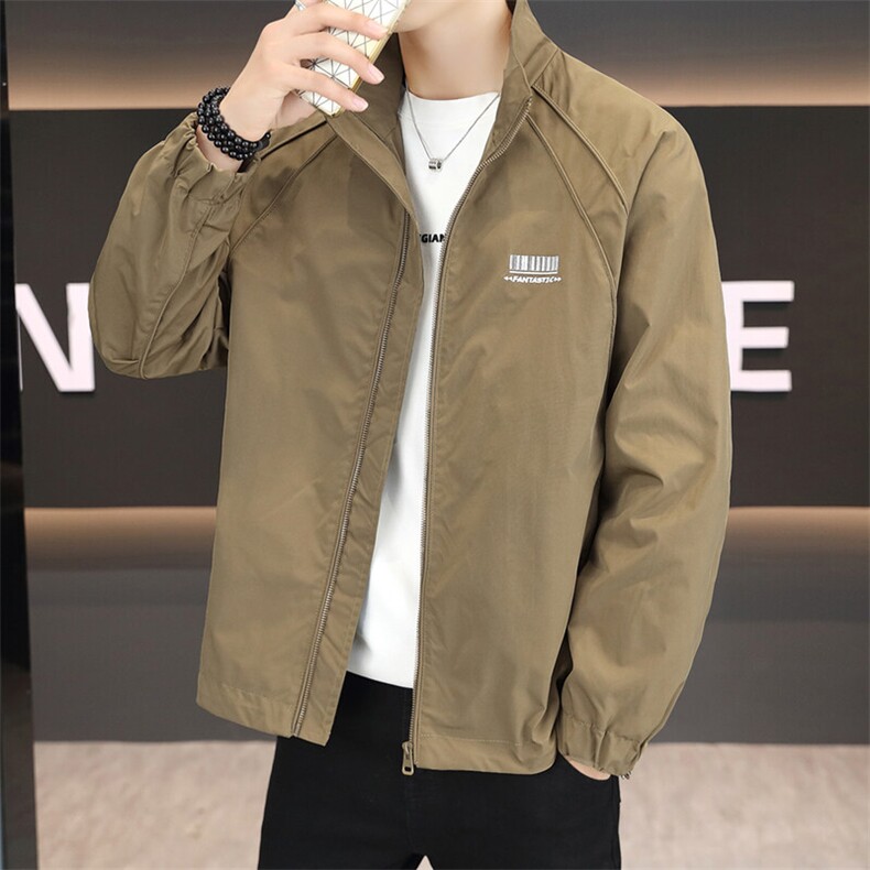 秋季新款男士立领简约百搭休闲潮流夹克外套上衣男183P68，男装夹克，电商B226-2（原B217-2）