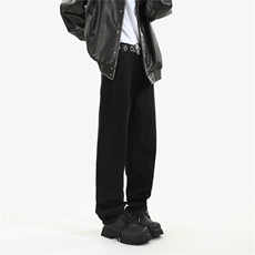 xz905-2-K028#P55-美式高街弹力小直筒水洗牛仔裤，男装牛仔裤，星座905-2