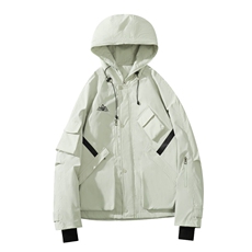 24冬户外大码防水多口袋双板滑雪服男加棉加厚保暖外套M78-P155，男装棉衣，电商A001-1