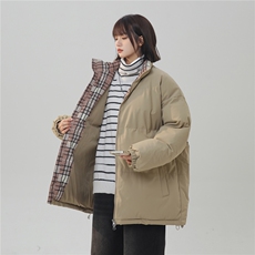 抖音得物美式潮流高品质格子三防加厚羽绒棉衣外套棉服MY5555-P68，男装棉衣，星座610B-1