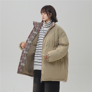 抖音得物美式潮流高品质格子三防加厚羽绒棉衣外套棉服MY5555-P68图片