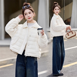 现货主推！！2025冬季新款简约休闲白鸭绒羽绒服，女装羽绒服，半夏