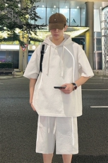 新款休闲短袖短裤套装，男装休闲套装，星座1206（原A206）