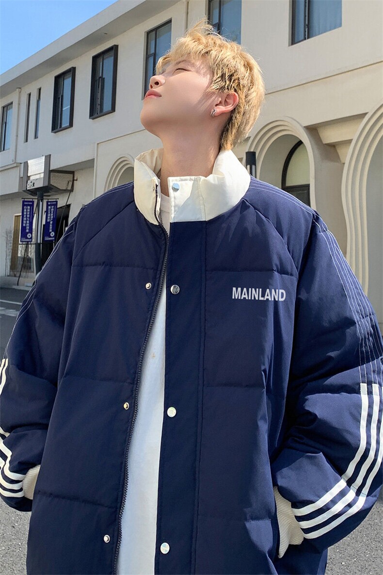 ！2025秋冬新款男士潮牌情侣棉衣加厚立领棉服外套MY211特P80,男装棉衣,电商B220