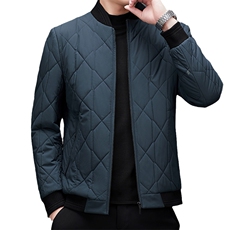 冬季新款厚款立领棉衣男士简约保暖休闲棉服外套MSNA22M902-P235，男装棉衣，电商B212（原钱塘6029）