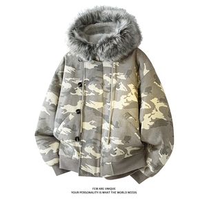 现货[网图]美式迷彩棉衣座山雕棉服情侣外套 5D4097-TP90178图片