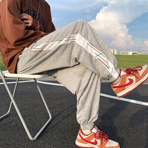 2023夏季日系束脚运动裤新款韩版宽松百搭休闲裤子 K4027-P30图片