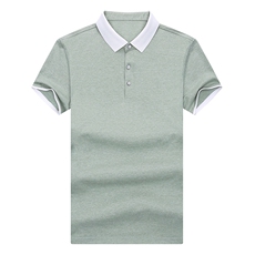 爸爸短袖t恤男士夏装冰丝polo衫纯色衣服夏季中老年男装体恤上衣，男装T恤，电商B212（原钱塘6029）