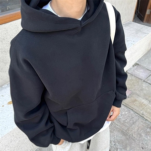 抖音得物二开 26春装美式高街短款廓形连帽卫衣男女外套LM01图片