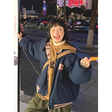 美式复古民族风夹克外套情侣潮牌高级感提花拼接情侣棒球服JK3004，男装夹克，电商D315
