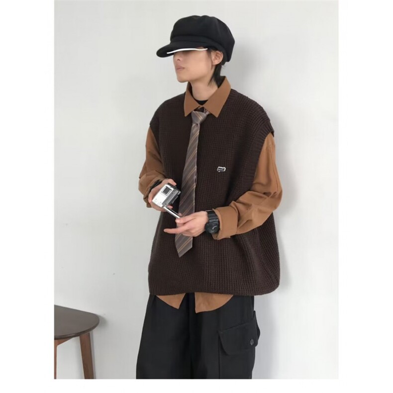 MM366-P40潮流情侣新款坎肩百搭无袖马甲背心毛衣,男装背心/马甲,星座617A-2