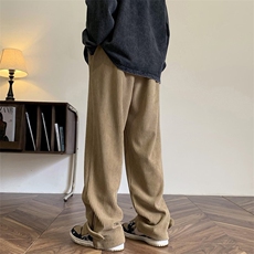 秋冬重磅灯芯绒高街拉链休闲裤大码M~5XLXZ604-KG42-P55控68，男装休闲裤，星座604