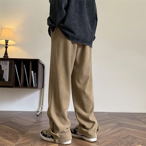 秋冬重磅灯芯绒高街拉链休闲裤大码M~5XL XZ604-KG42-P55控68图片