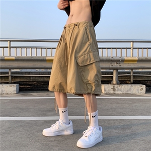 高质量~纯棉大口袋工装直筒短裤男女休闲宽松学生五分裤~DK9011图片