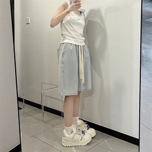 宽松舒适复古时尚牛仔潮流百搭有型牛仔短裤 DK852-特批34图片