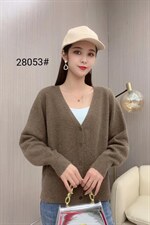 秋冬新款现货，秋冬款白搭显瘦兔毛开衫，其它，艺尚丽人