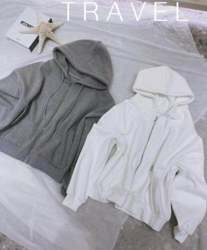 2021新款秋款卫衣开衫,女装卫衣/绒衫,优彩